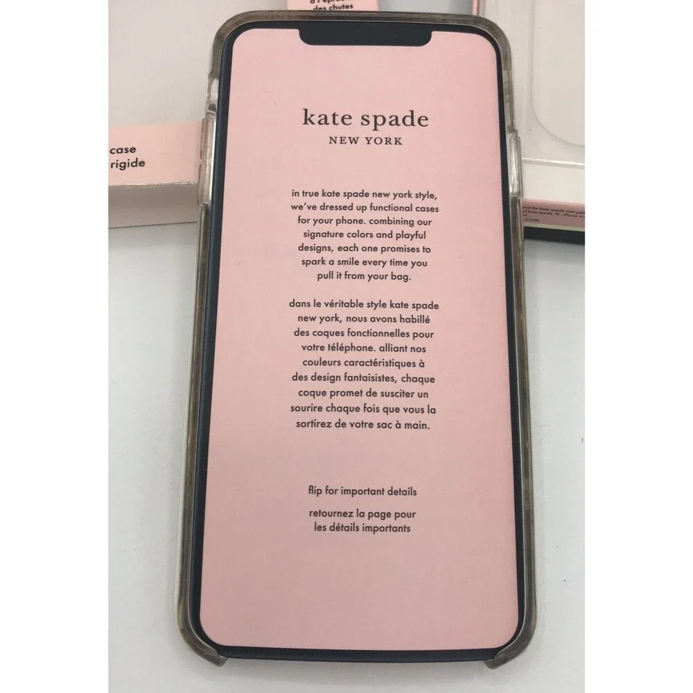 Kate Spade Phone Case Apple iPhone XS MAX Floral With Gems Brand New in Orig Pkg